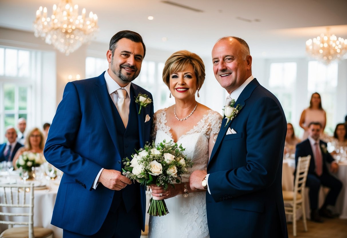 The groom's parents pay for the wedding venue, catering, and decorations in the UK