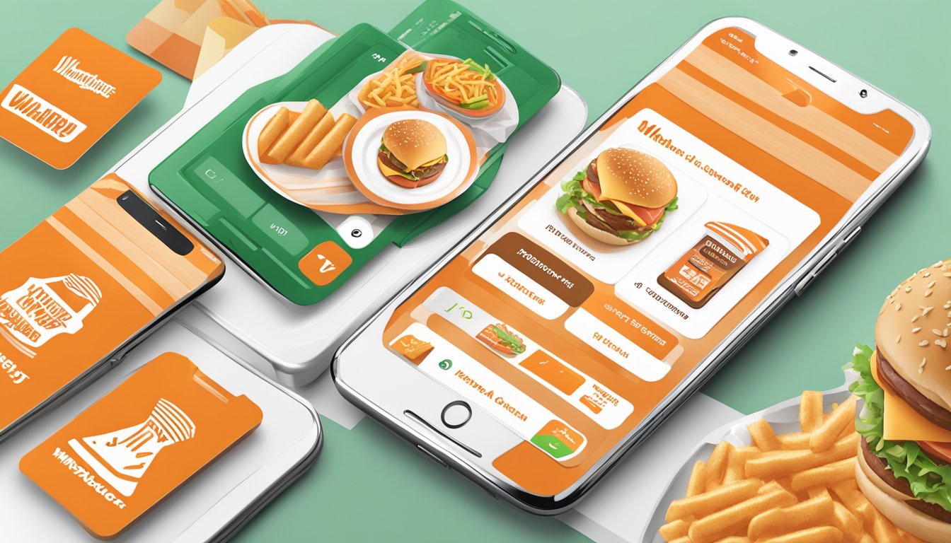 A smartphone displaying the Whataburger app with payment and gift card options