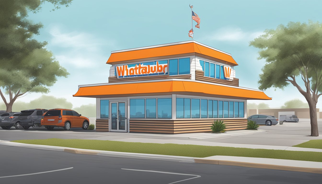 A Whataburger restaurant in Corpus Christi, easily accessible from the street with a drive-thru and ample parking