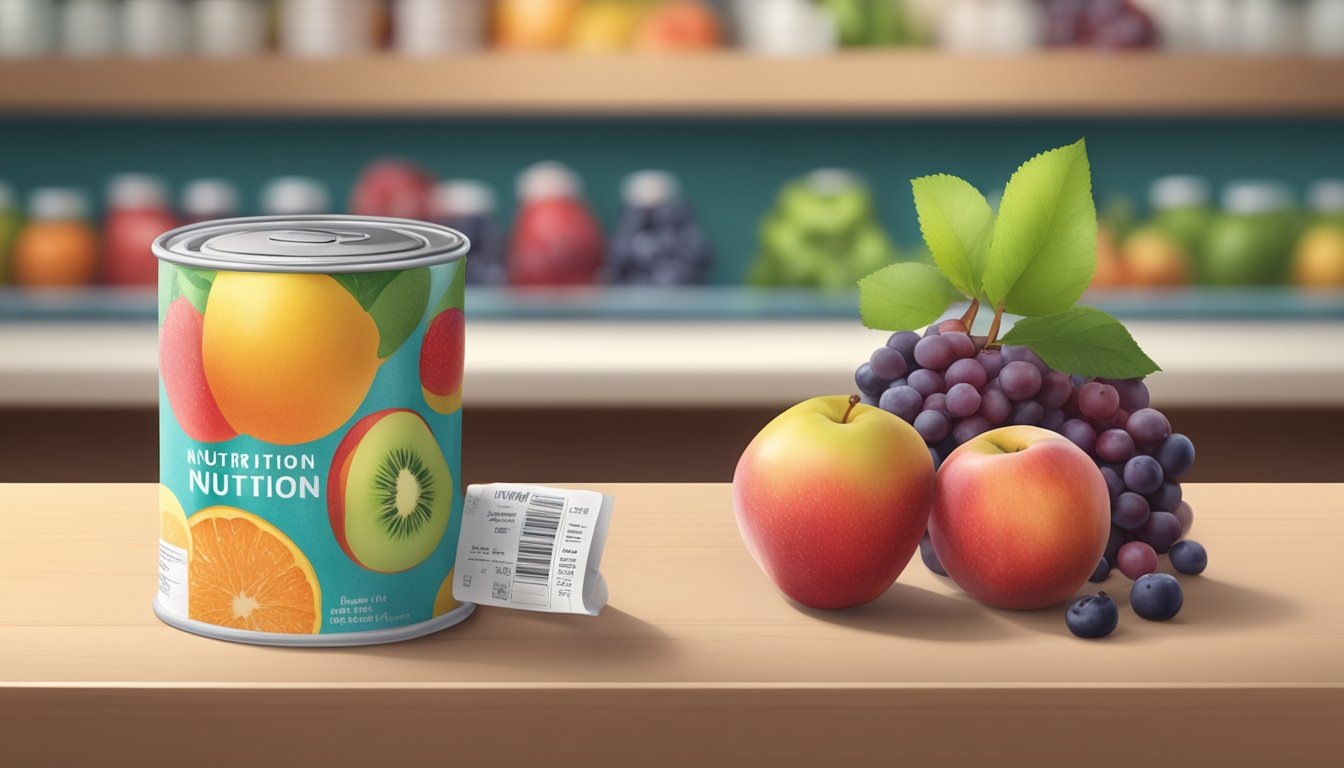 A colorful, unrolled Fruit by the Foot rests on a table next to a nutrition label and expiration date