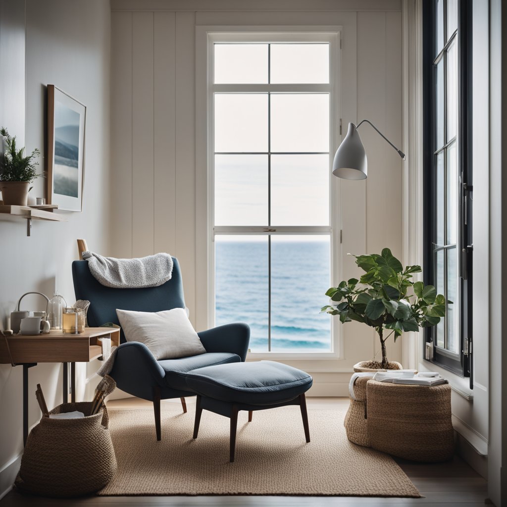 Clean and Serene: Modern Coastal Chairs with Light Wood Frames