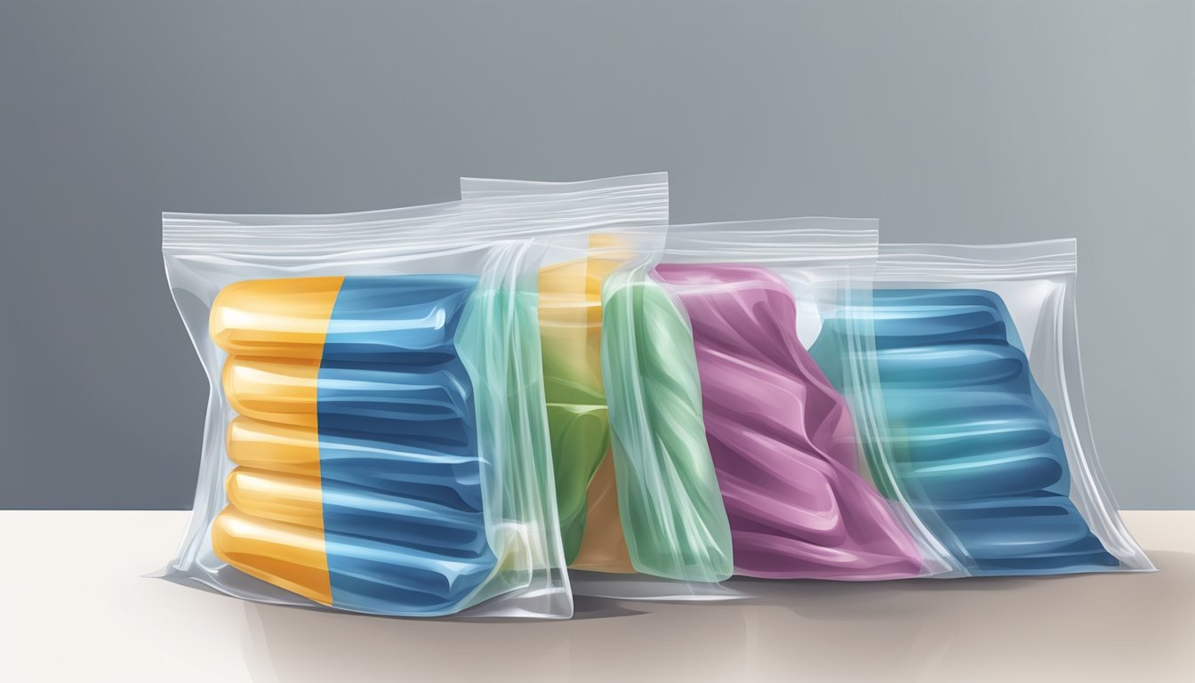 A pack of gelatin sheets sealed in a plastic wrapper, stored in a cool, dry pantry