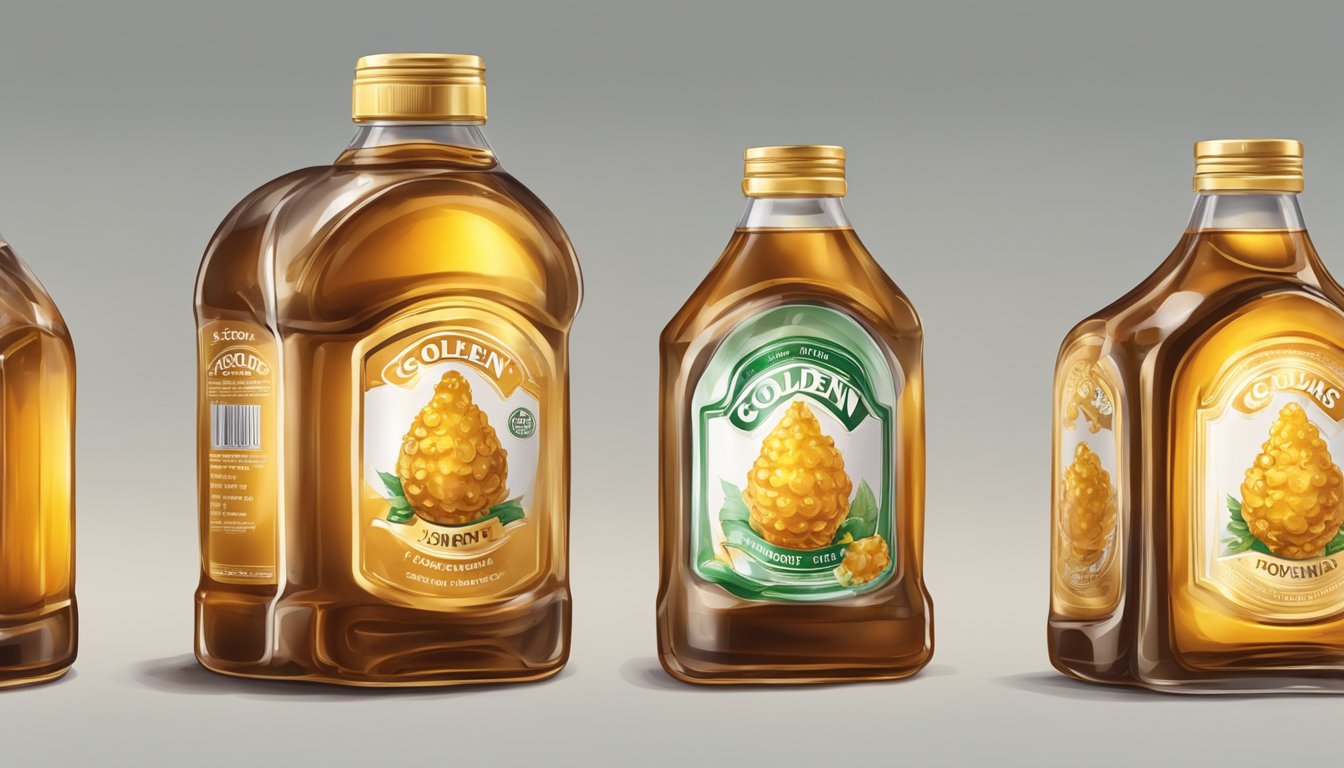 A bottle of golden syrup with visible mold and a foul smell