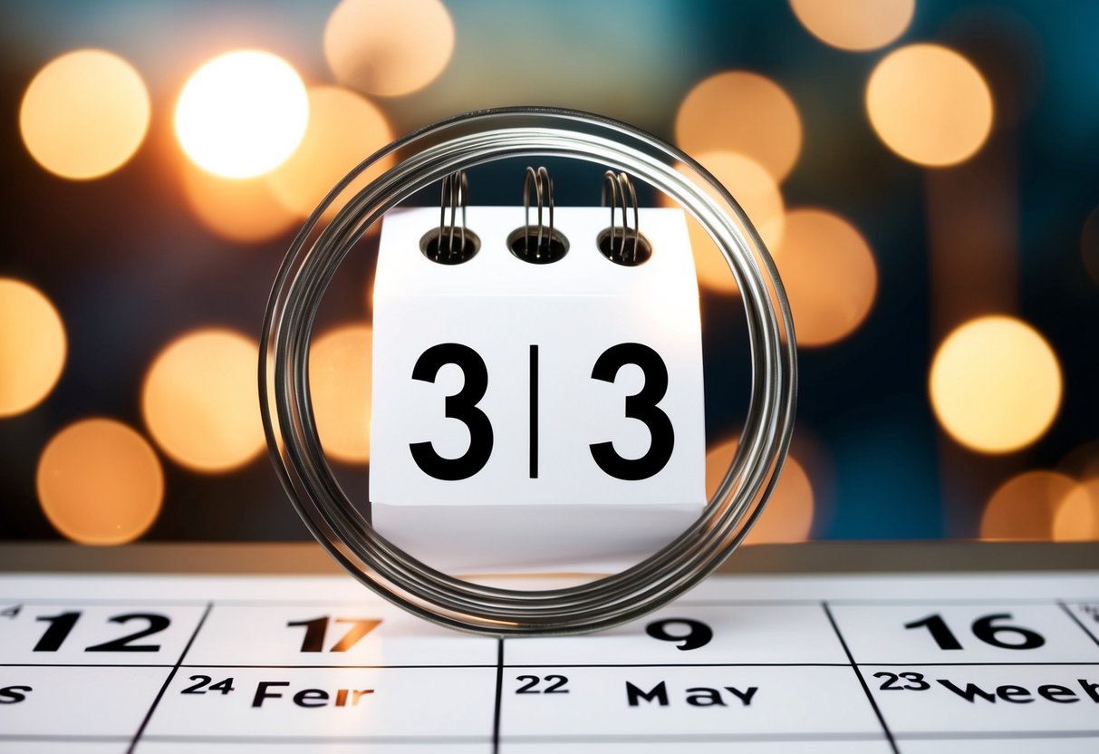 A calendar with a circle around a date four months in the future