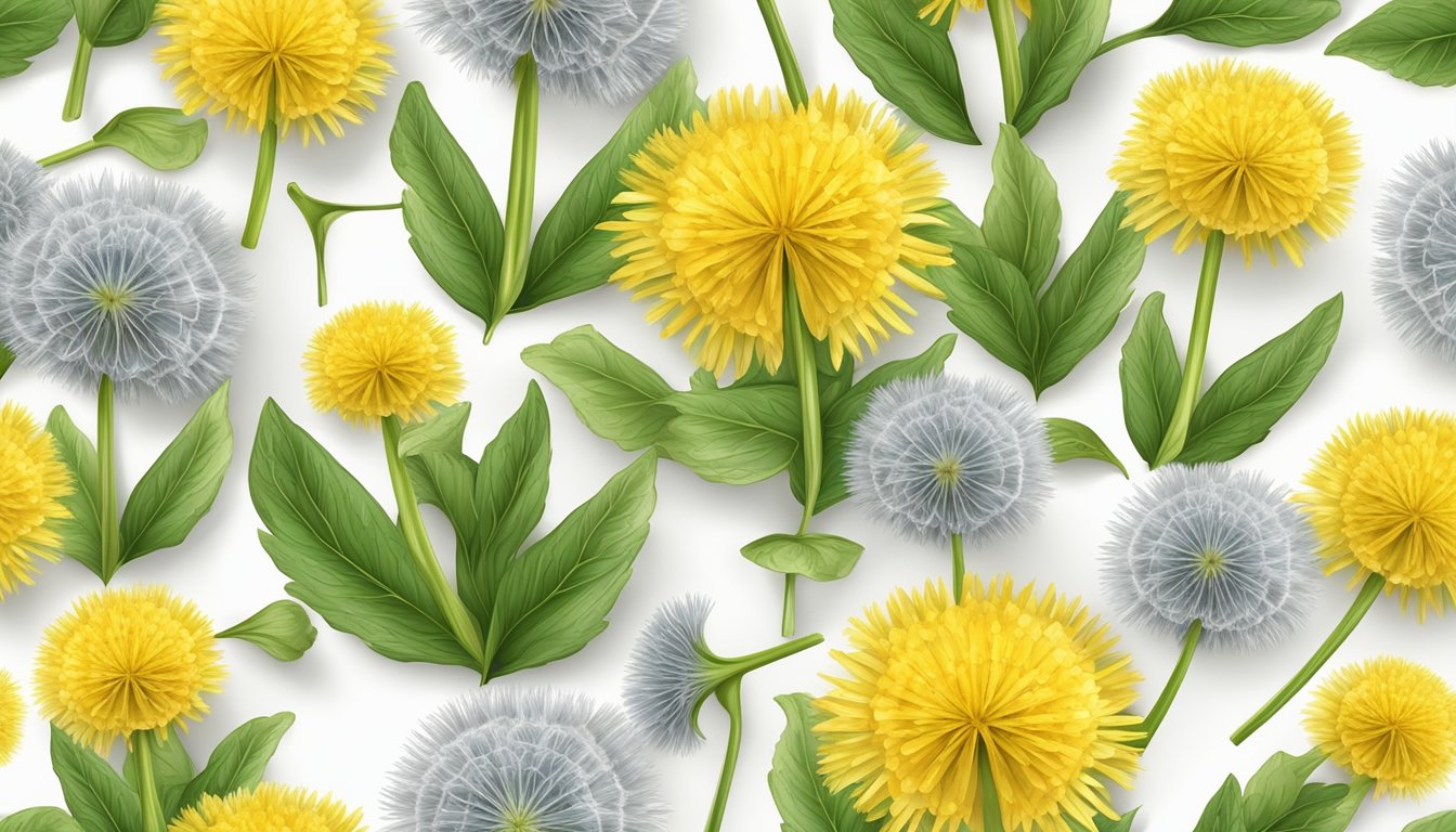 A collection of 17 dandelion flowers arranged on a plate, ready to be used as a garnish for various dishes