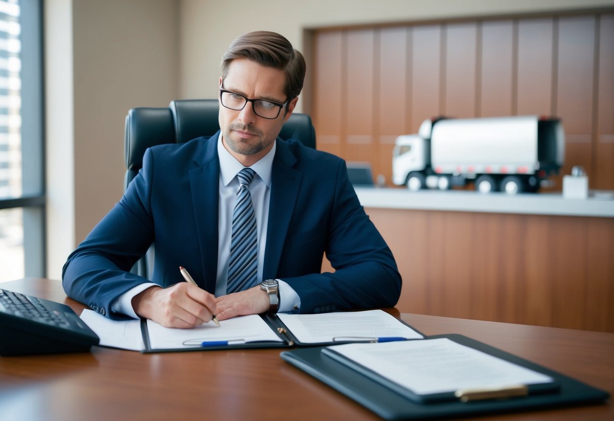 A truck accident lawyer reviews evidence, negotiates with insurance companies, and represents clients in court