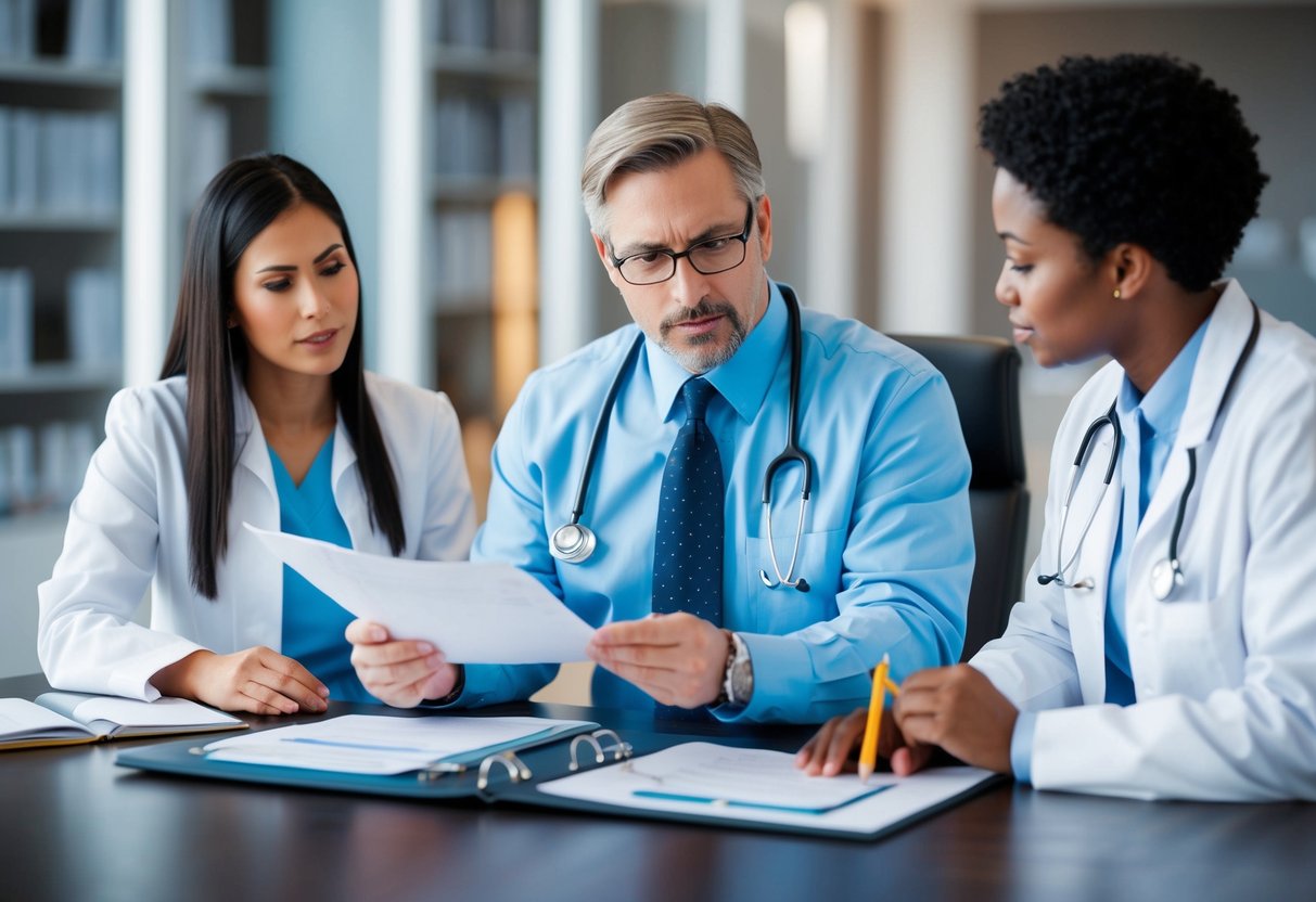 A truck accident lawyer reviews medical records and consults with healthcare professionals to build a case