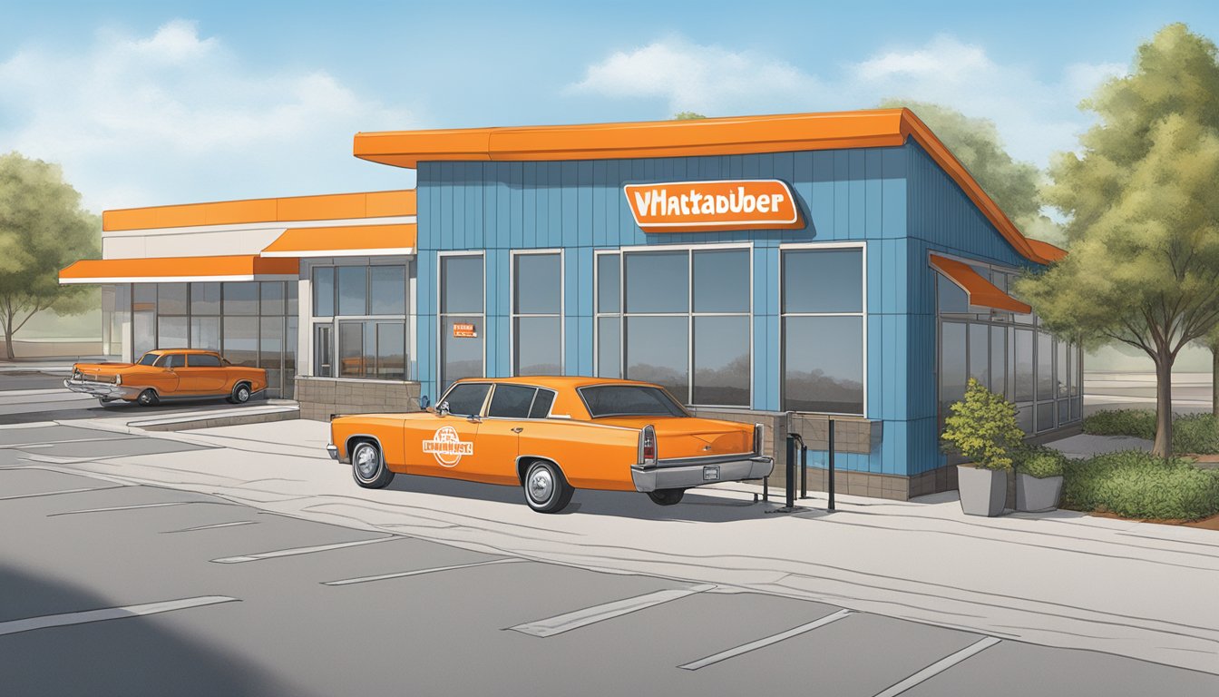 The Whataburger in Dallas is open for business, with a wheelchair ramp and ample parking for accessibility