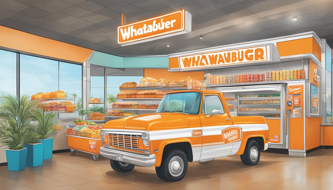 A colorful display of Whataburger's special offers and value meals in Orlando