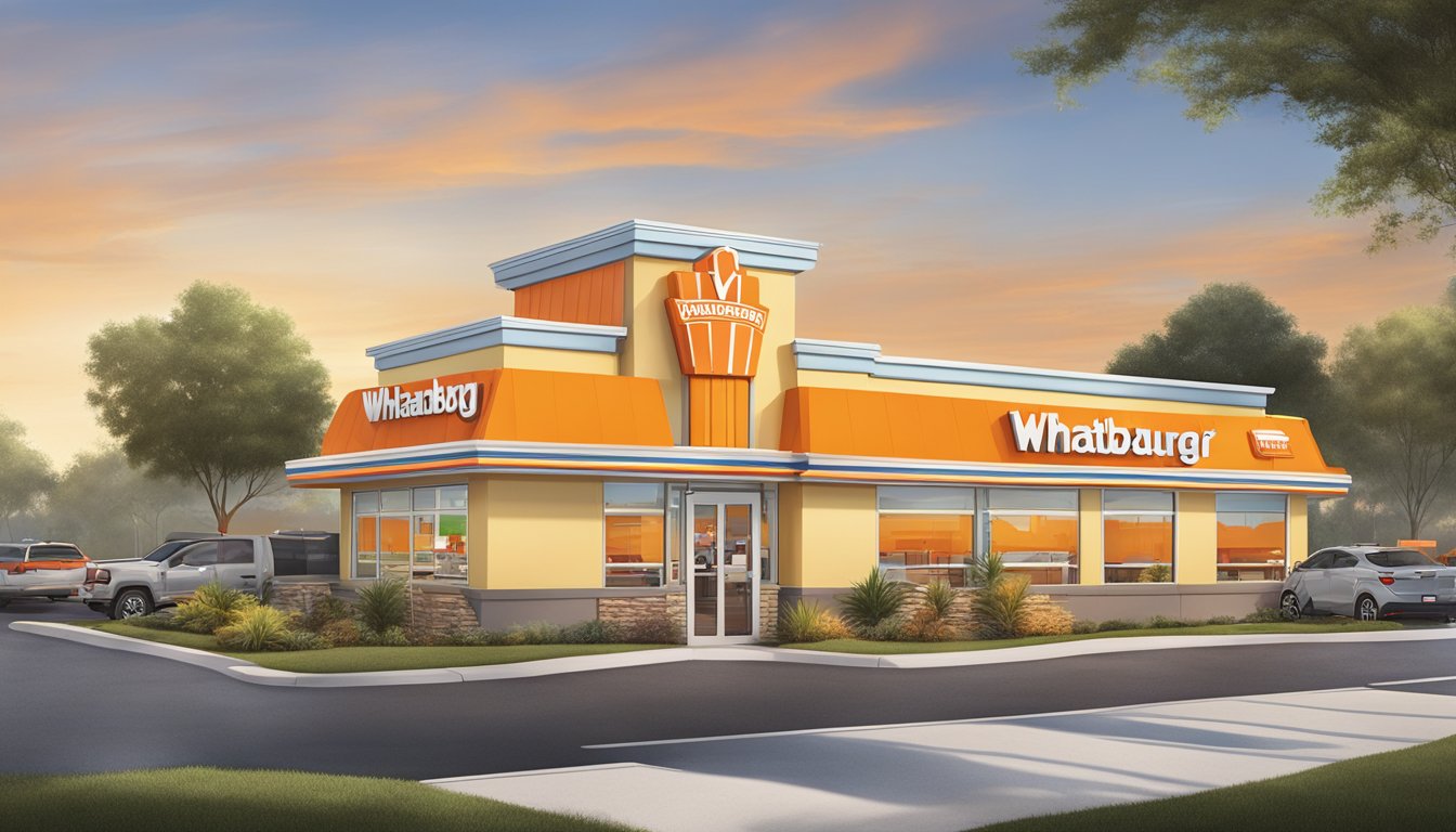 The WhatABurger in Orlando offers a variety of additional services and offerings, including outdoor seating, drive-thru, and a colorful play area for kids