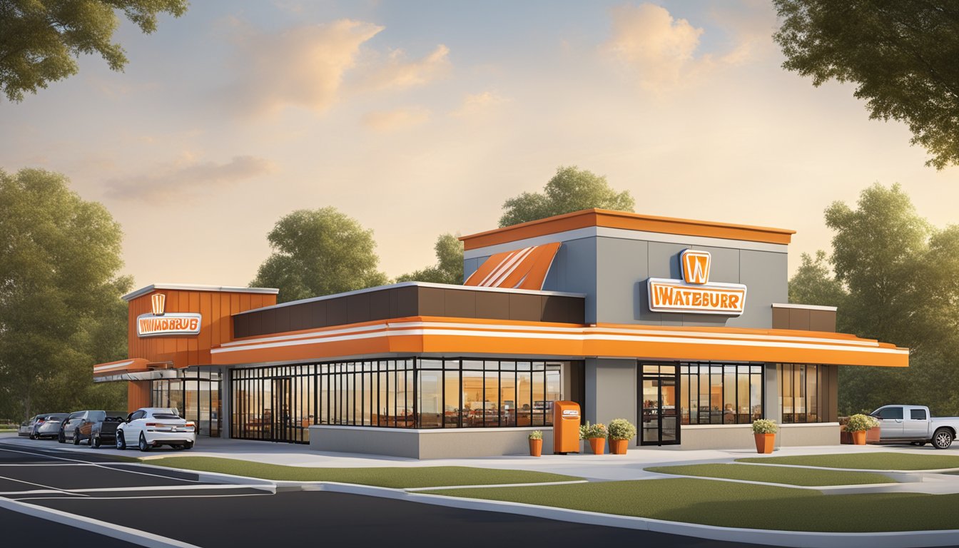 A Whataburger restaurant in Clarksville, TN, with a drive-thru, outdoor seating, and easy access from the main road