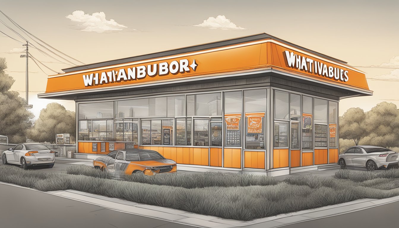 A colorful menu board featuring Whataburger's Nashville highlights