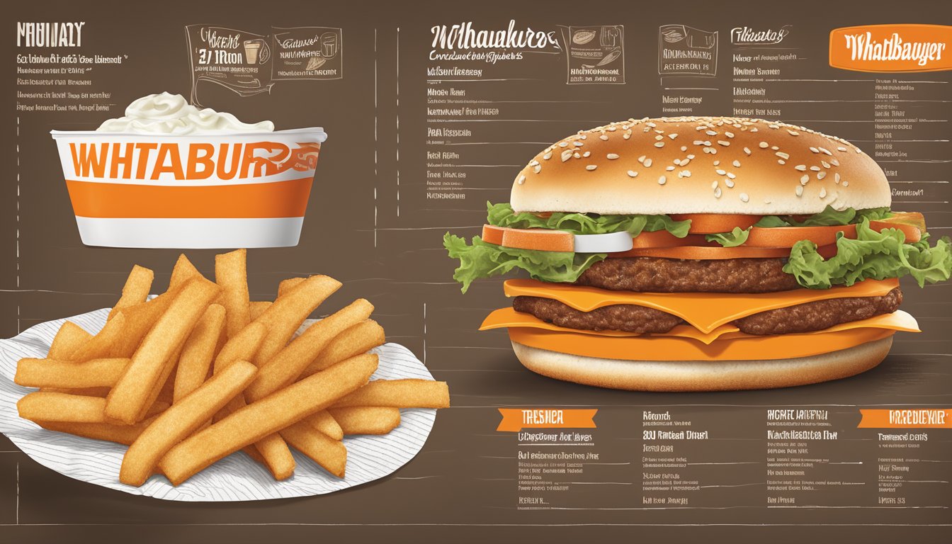 A mouthwatering Whataburger menu displayed with Tallahassee highlights