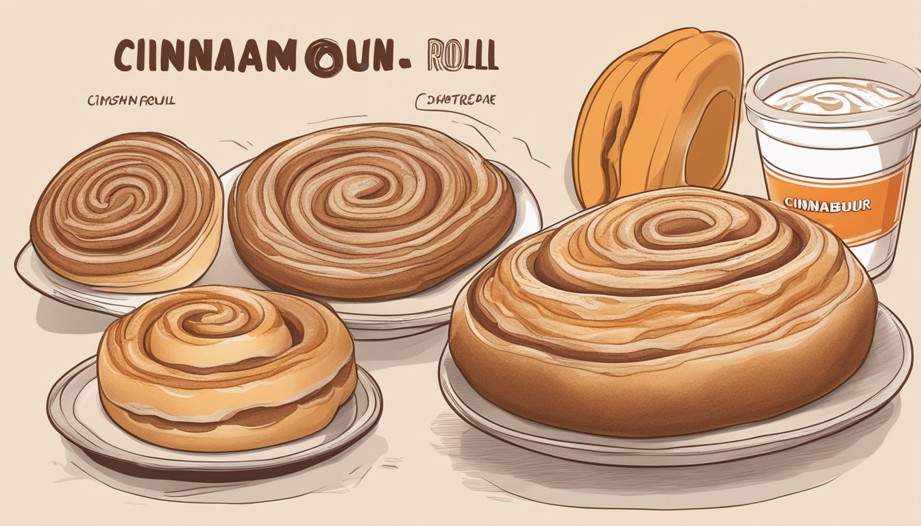 A cinnamon roll with dietary considerations from Whataburger