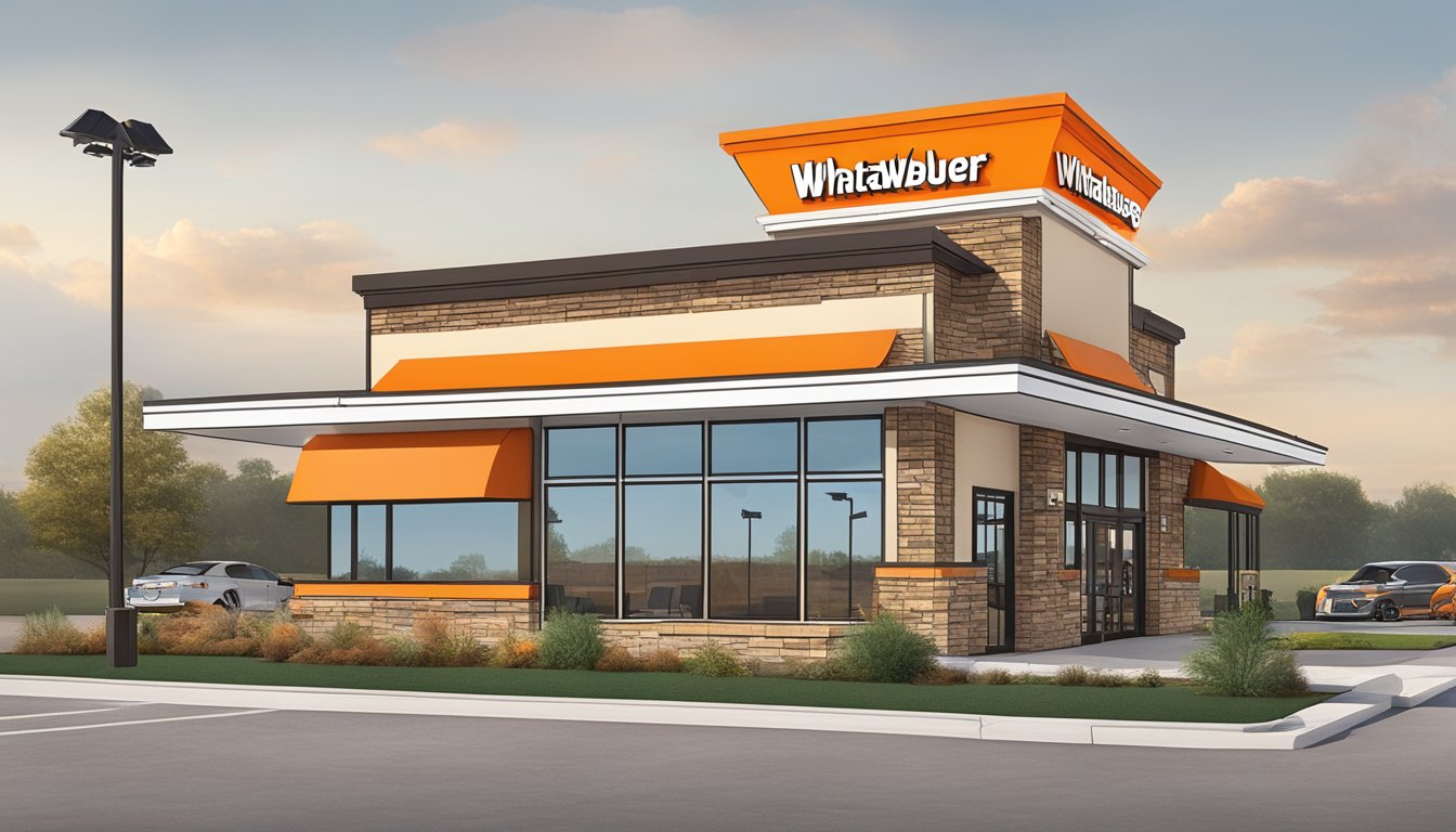 The Whataburger in Joplin, MO is open for business, with a clear path to the entrance and ample parking