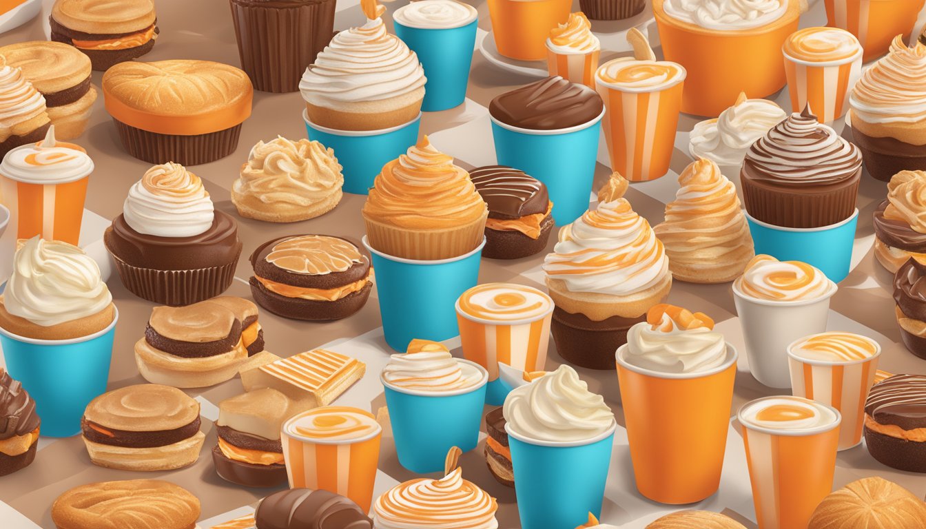 A colorful display of Whataburger desserts being shared and promoted on social media