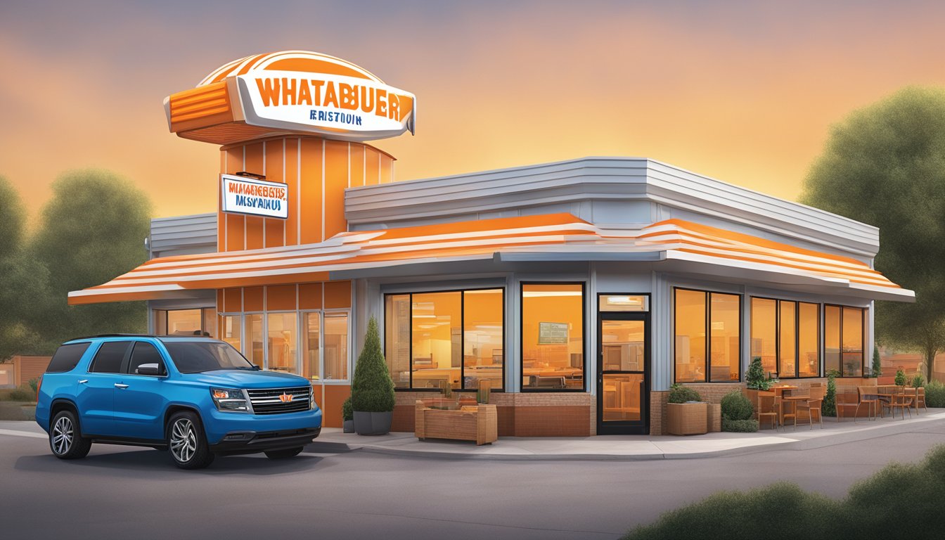 A Whataburger restaurant in Denver offers additional services, such as drive-thru, outdoor seating, and takeout options