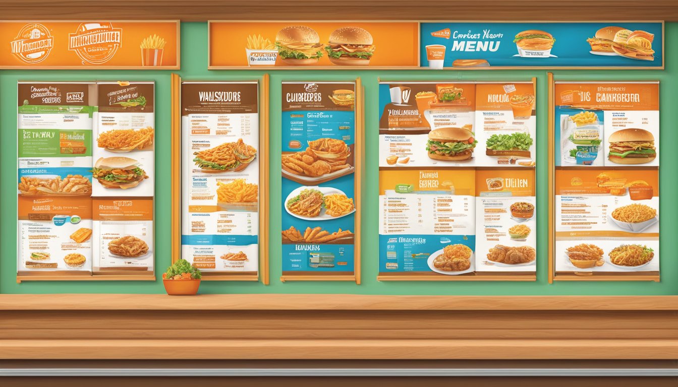 A colorful menu board displays Whataburger's Tucson highlights