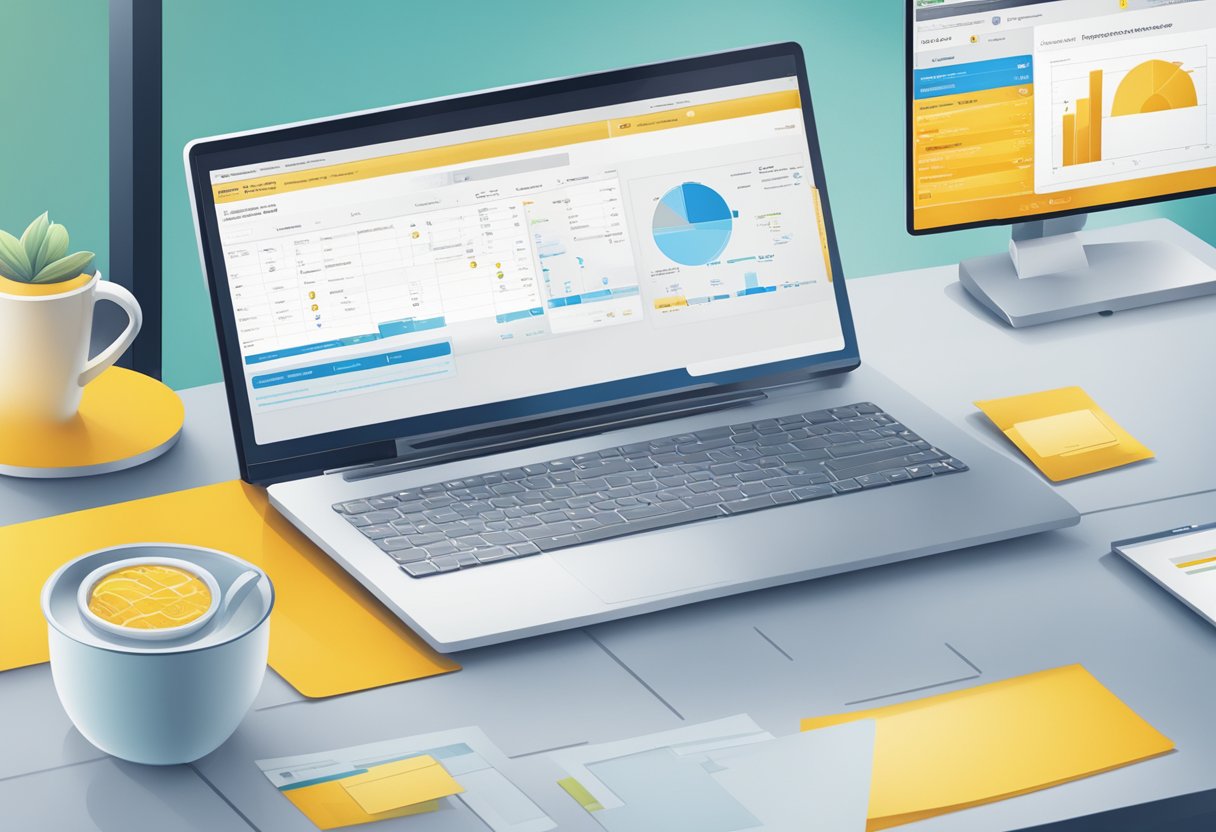 A computer screen displaying a seamless integration between a payment table and SAP's Master Data system