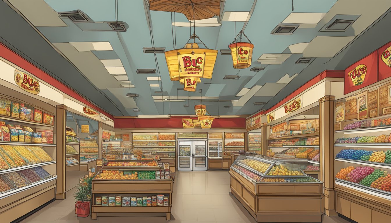 A panoramic view of Buc-ee's store, showcasing the lesser-known treasures and unique items found beyond the aisles