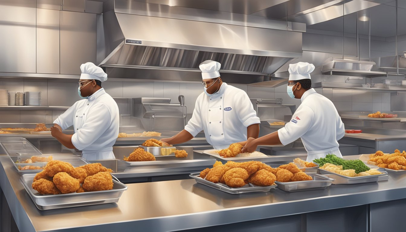 A kitchen with fresh ingredients and strict hygiene protocols, alongside a detailed quality control process, sets Church's Texas Chicken apart from its competitors