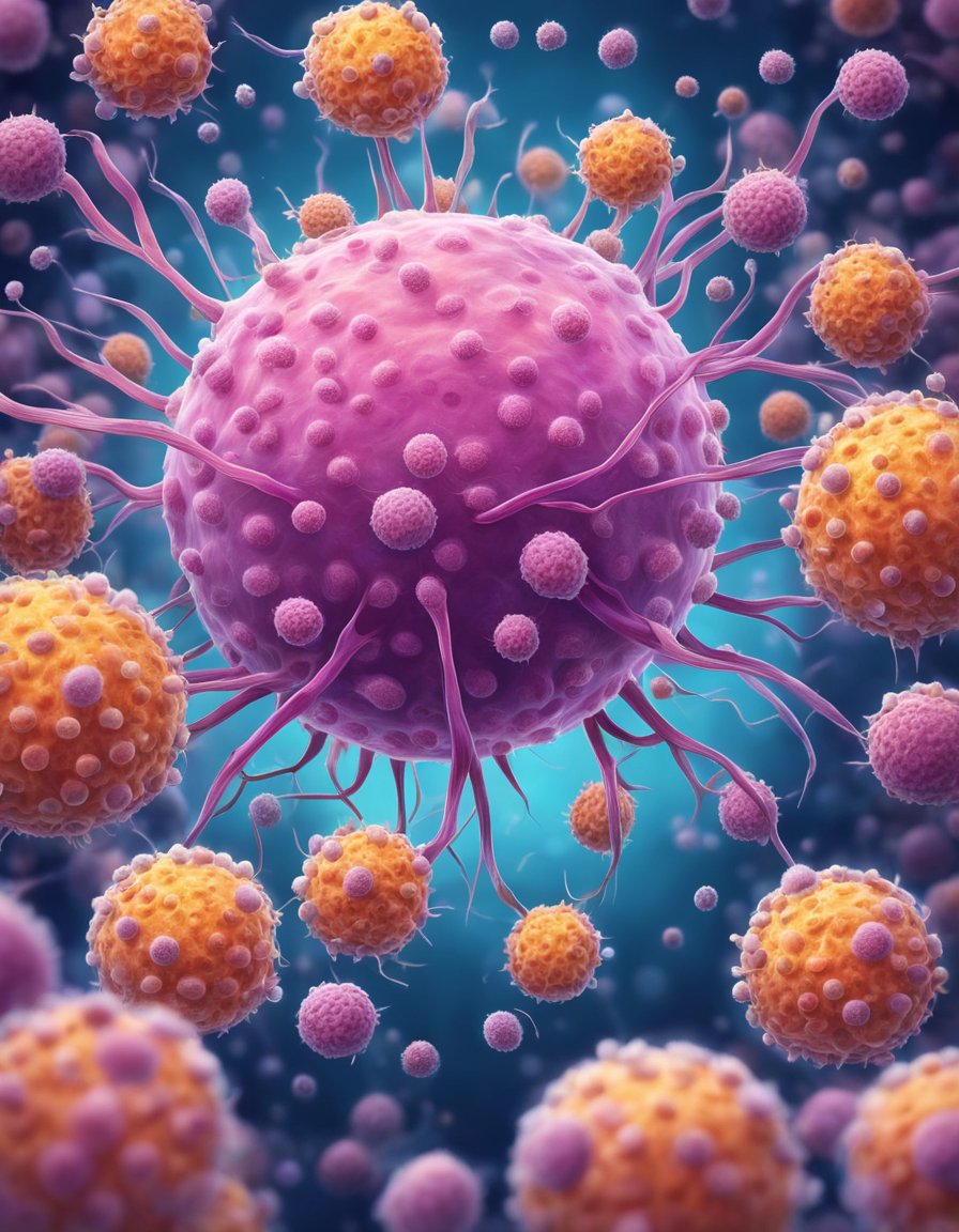 Digital art of a cancer cells