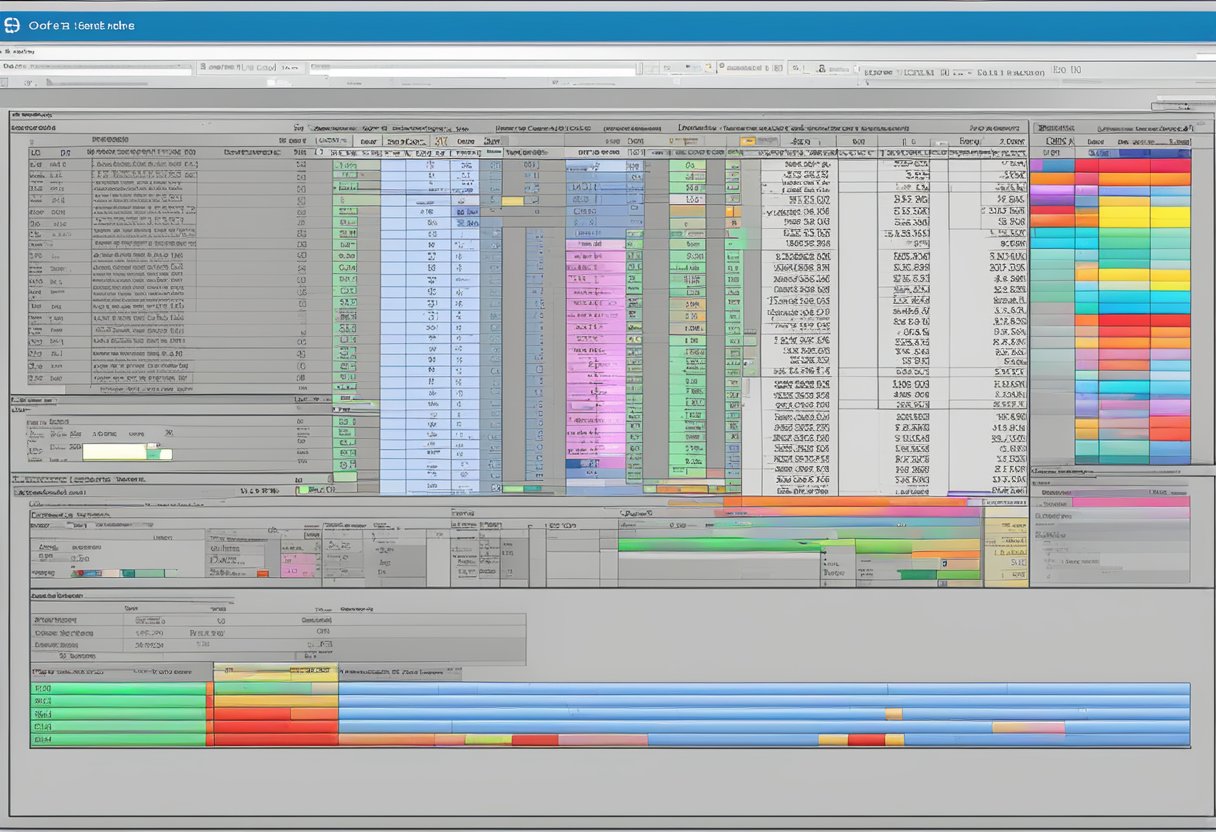 A computer screen displaying the Order Status and Control Data aufk table in SAP, with various columns and rows of data visible