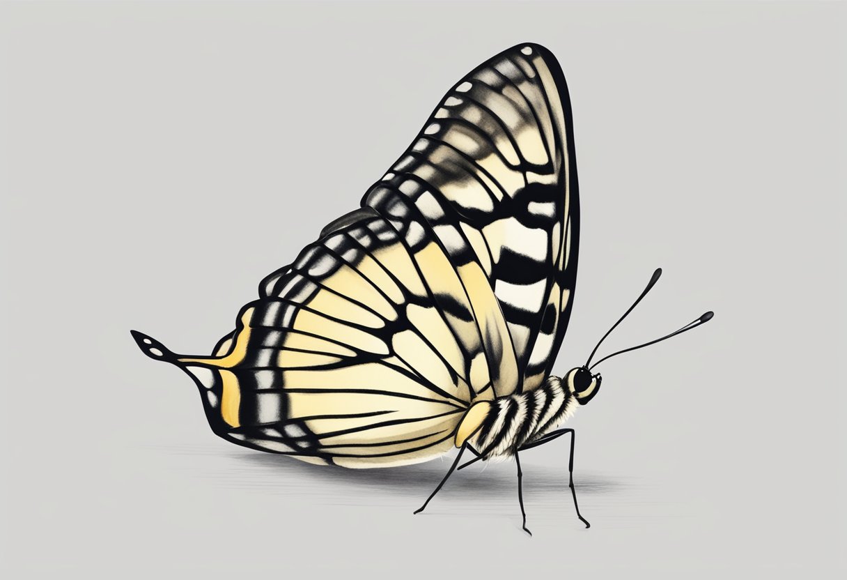 Digital artwork of a butterfly