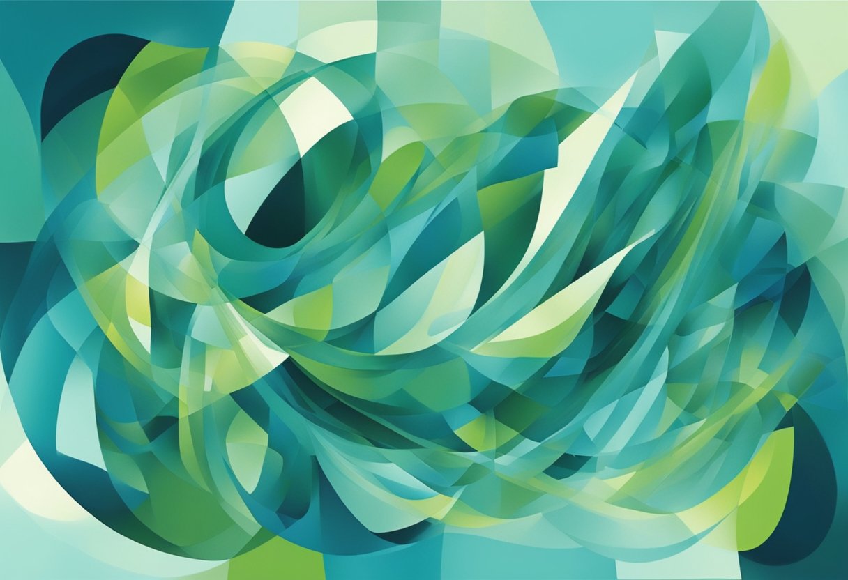 Digital Interpretation of Abstract Art in green