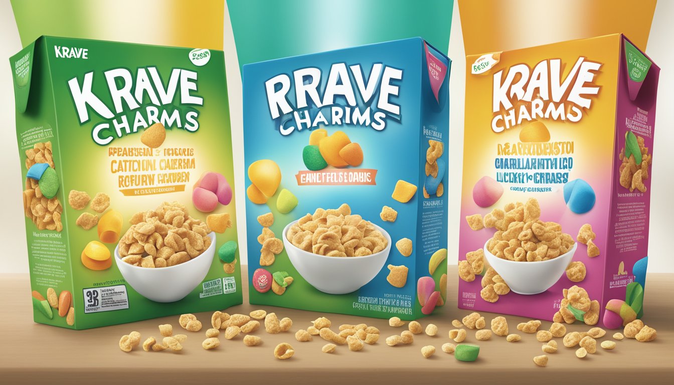 A comparison of ingredient composition between Krave and Lucky Charms cereal boxes