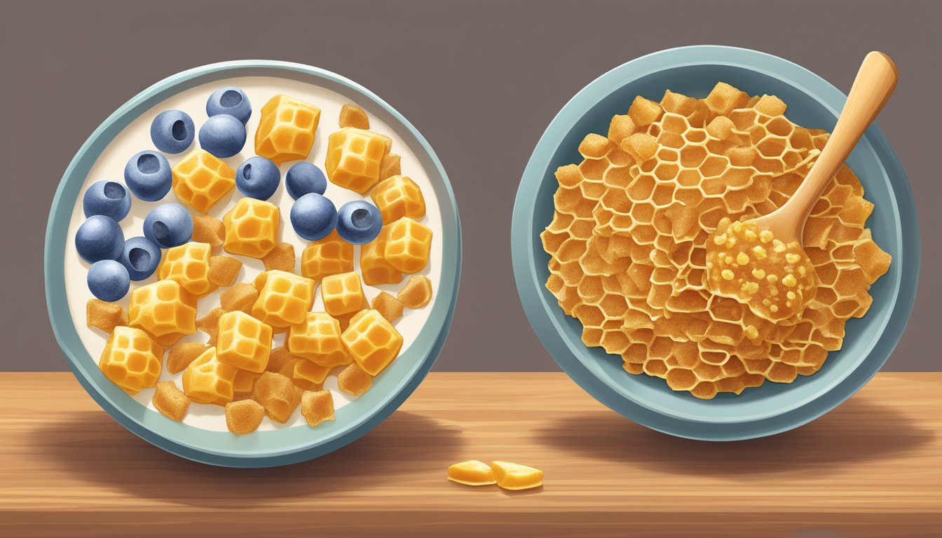 A comparison of honey smacks and honeycomb cereal, with a focus on ingredient quality and health impact