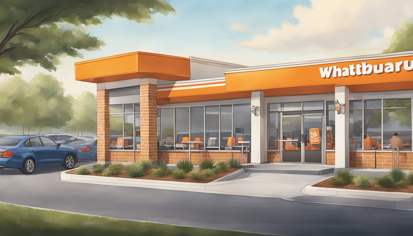 The Whataburger in Little Rock, Arkansas, is open for business with accessible entryways and a well-lit parking lot