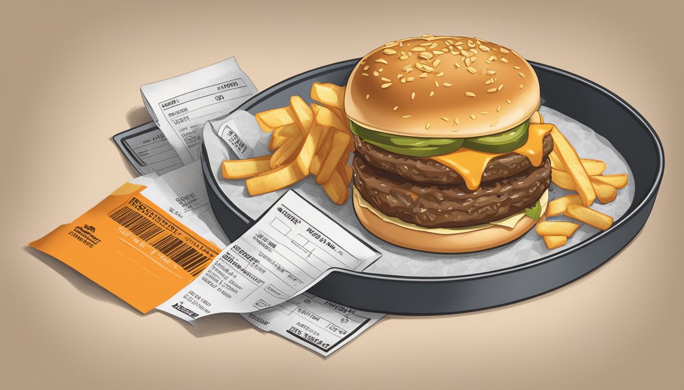 A sizzling Whataburger patty melt with gooey cheese, grilled onions, and savory beef, alongside a printed nutritional information sheet and a price tag