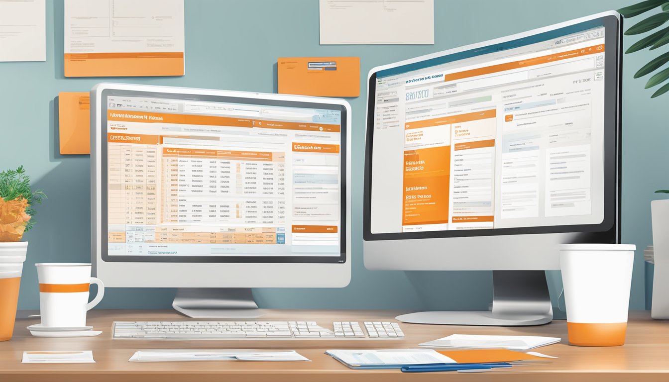 A computer screen displaying digital payroll and tax documents for Whataburger