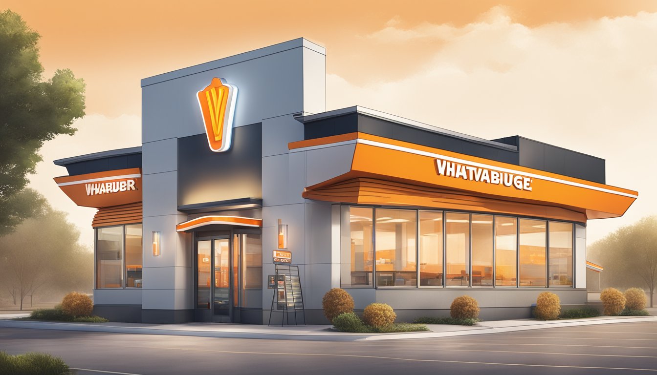 A futuristic Whataburger in Wichita, KS with innovative technologies and modern design