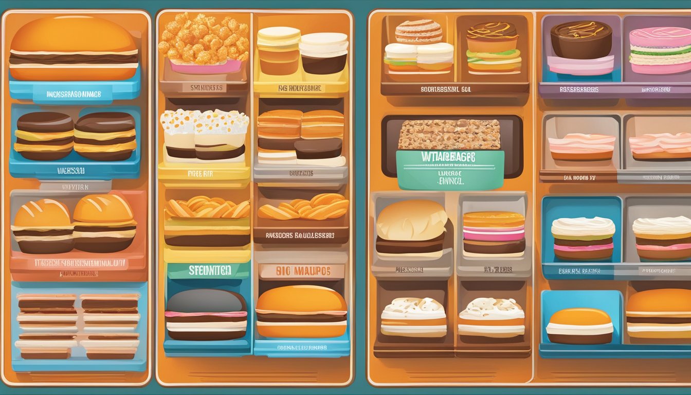 A colorful menu board displays Whataburger's sweets and treats with corresponding prices and tax included