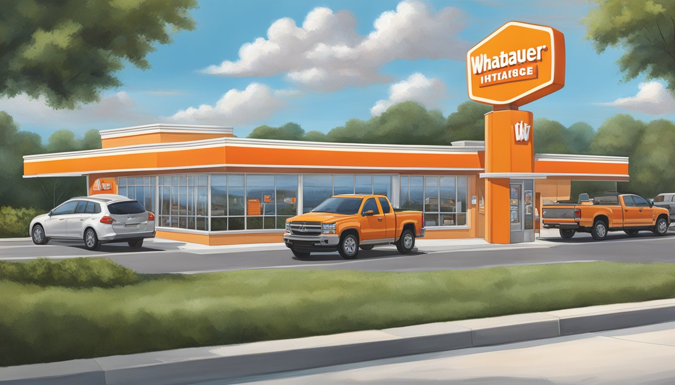 The Whataburger sign lights up at 10:30 am as the drive-thru line begins to form. The smell of sizzling burgers fills the air as the staff prepares for the lunch rush