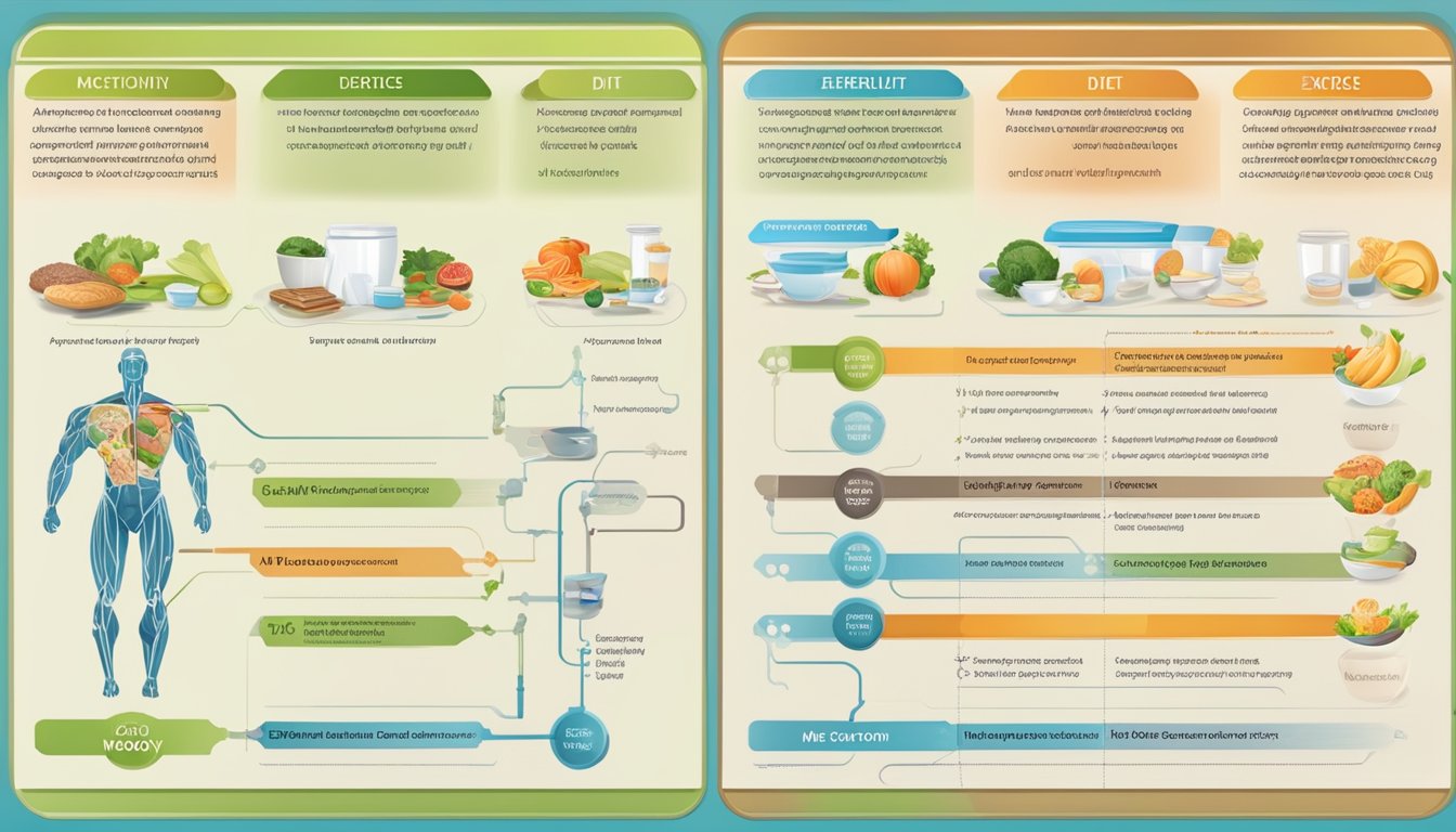 A detailed comparison chart showing the mechanism of action of Wegovy versus traditional diet and exercise, highlighting key differences and benefits