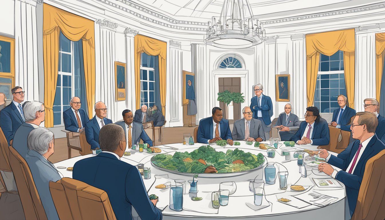 A group of scientists and policymakers gather at the White House to discuss innovative solutions for tackling hunger, focusing on the benefits of a carnivore diet