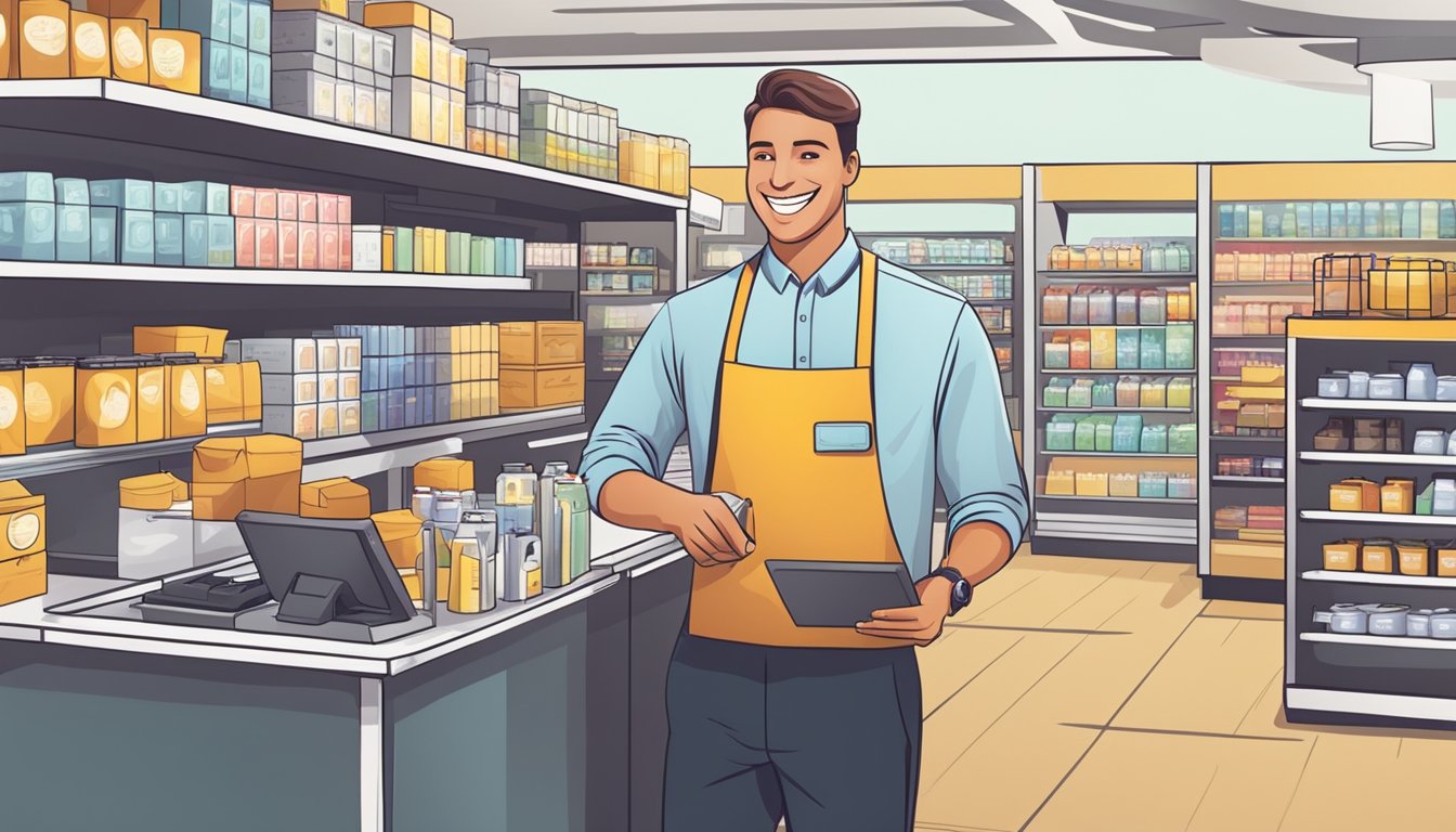 Employees smiling while working in a clean, well-stocked store with a friendly atmosphere and supportive managers