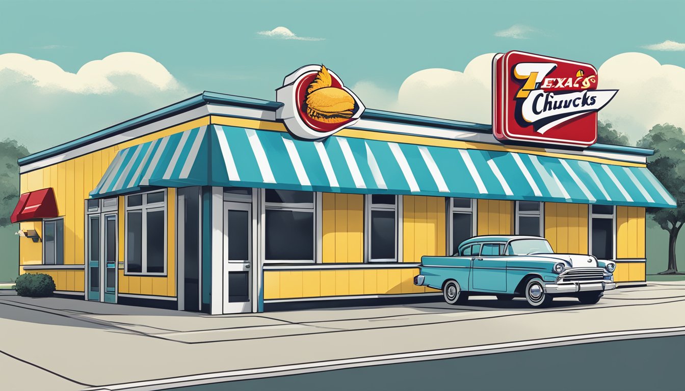 A row of 12 Church's Texas Chicken locations in Houston, each with a unique retro diner aesthetic