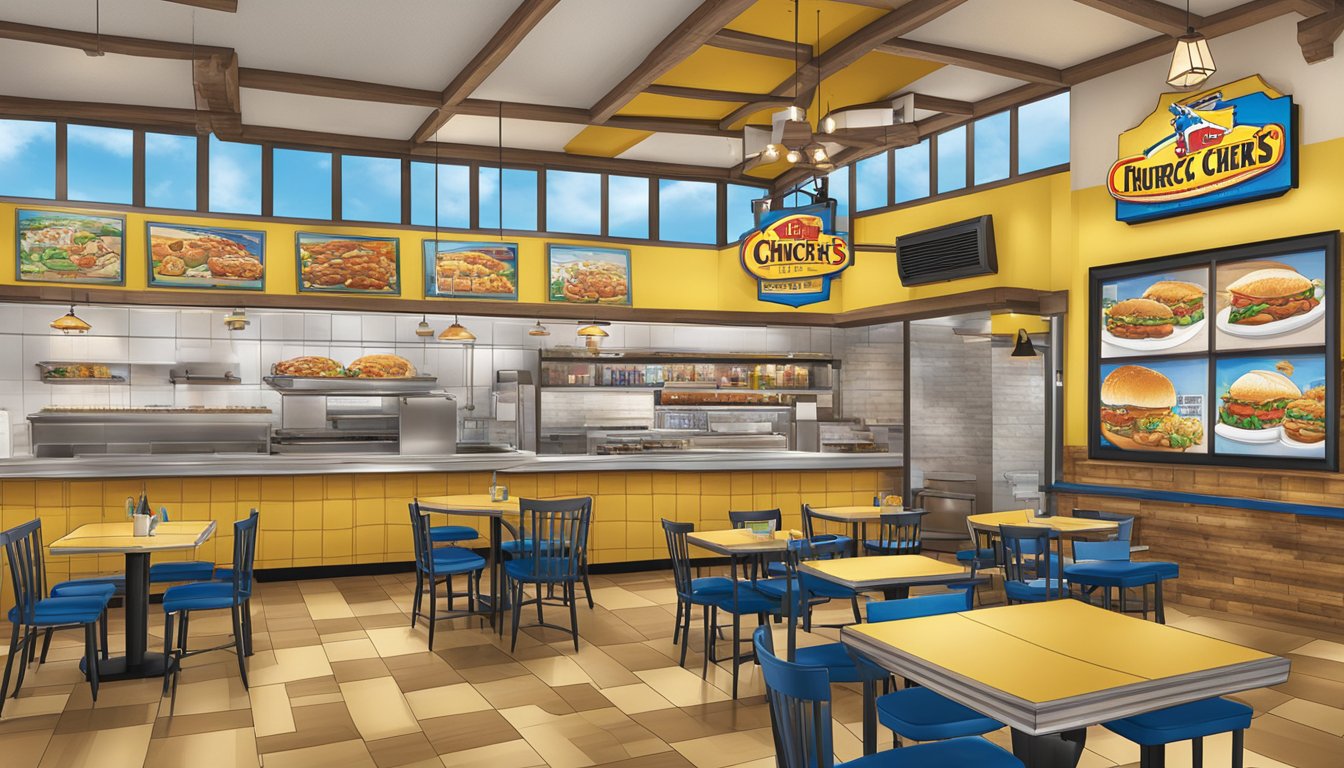 Mediterranean-inspired architecture and design at 12 Church's Texas Chicken locations in Lubbock, Texas