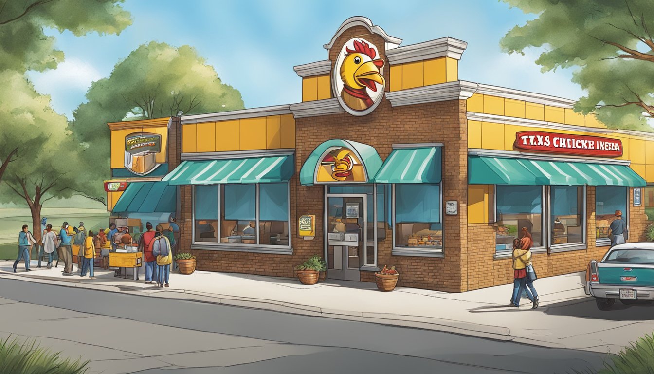 A bustling Texas Chicken franchise with 12 successful locations