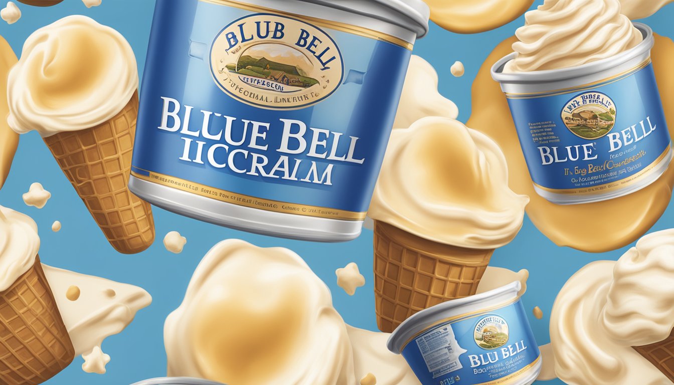 A tub of Blue Bell ice cream sits on a sunburned skin, providing a cooling relief