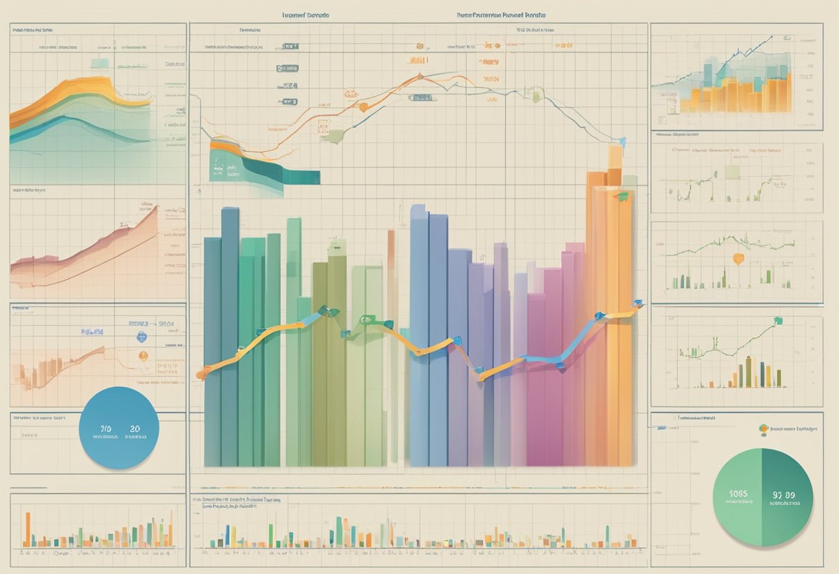 A diverse array of investment options, such as stocks, bonds, and mutual funds, displayed within a graph or chart representing long-term growth in an RDSP