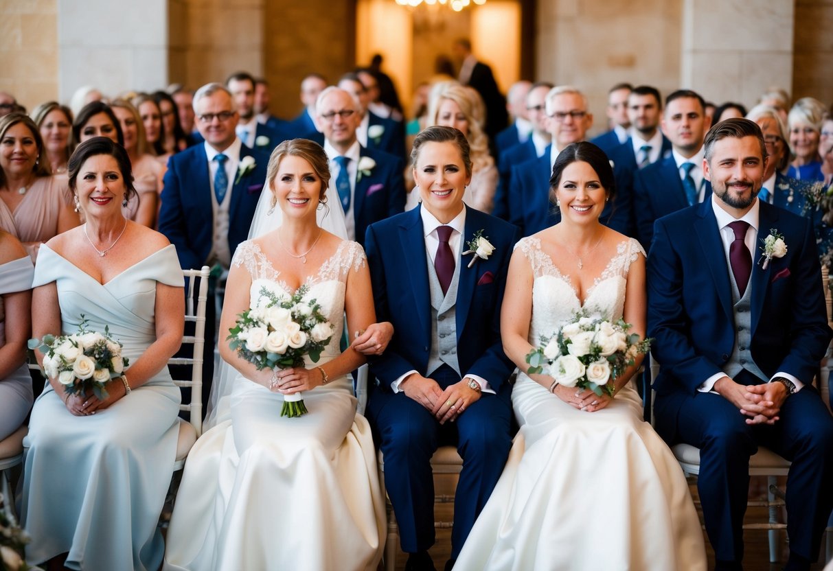 The mother of the groom is seated first, followed by the mother of the bride in the processional