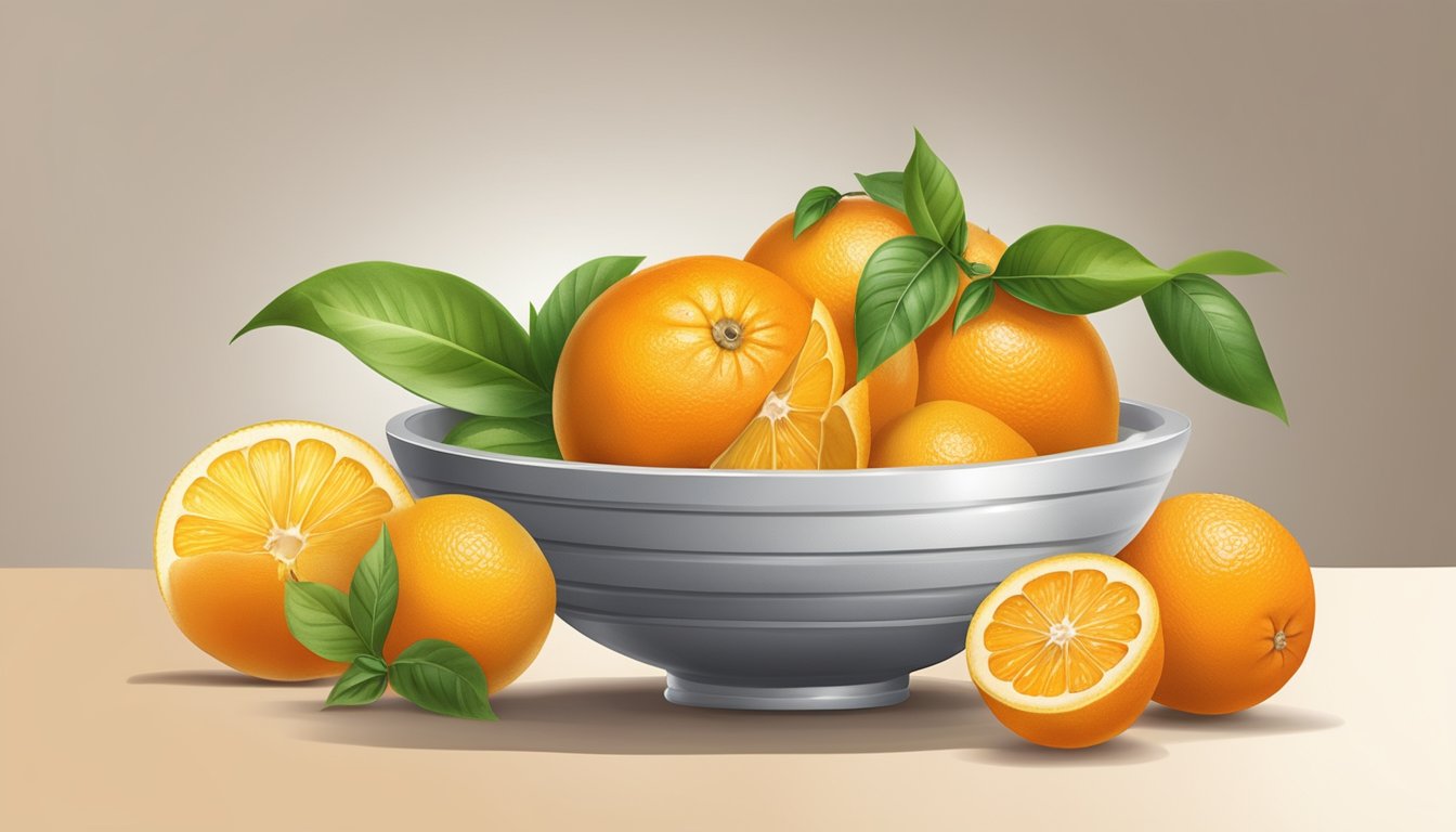 A bowl of oranges and other citrus fruits with mold prevention methods such as proper storage and ventilation