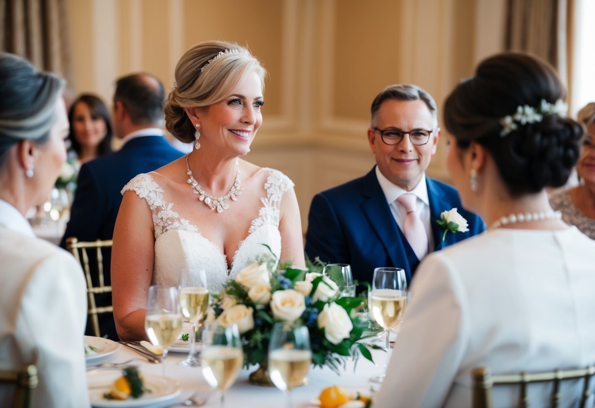 The mother of the bride assists in organizing and coordinating post-wedding celebrations and events, such as brunches or farewell gatherings