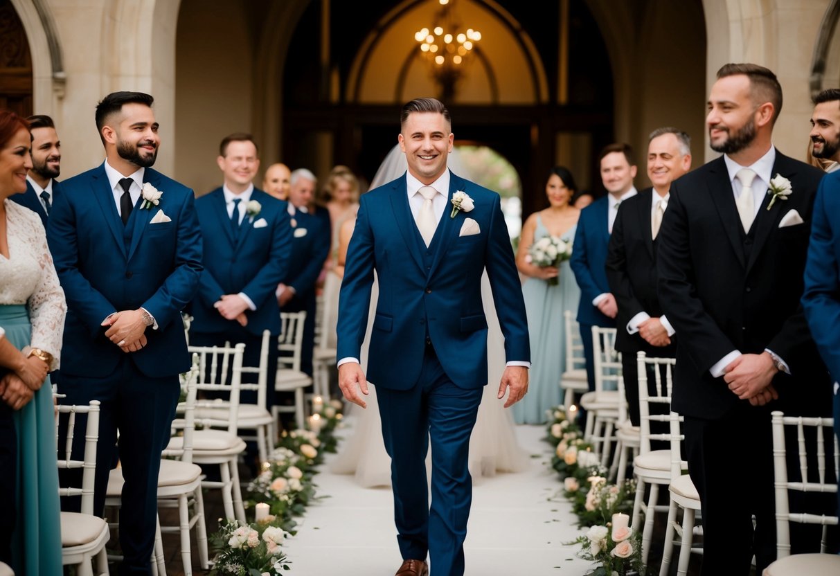 The best man walks down the aisle last, with confidence and poise