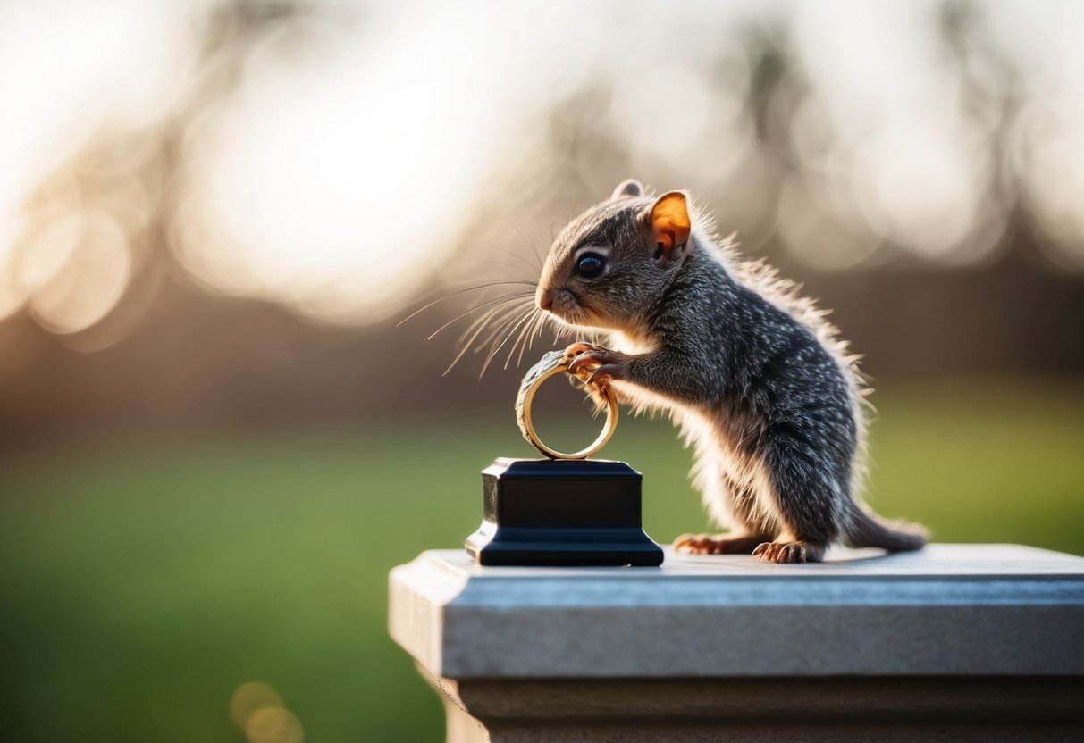 A small creature places the ring on a pedestal